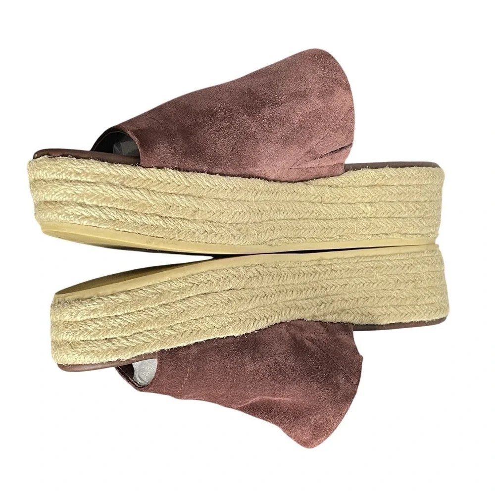 VINCE Solana Suede Espadrilles Sandal Wedge - NEW Size 6 -‎ Cottagecore
